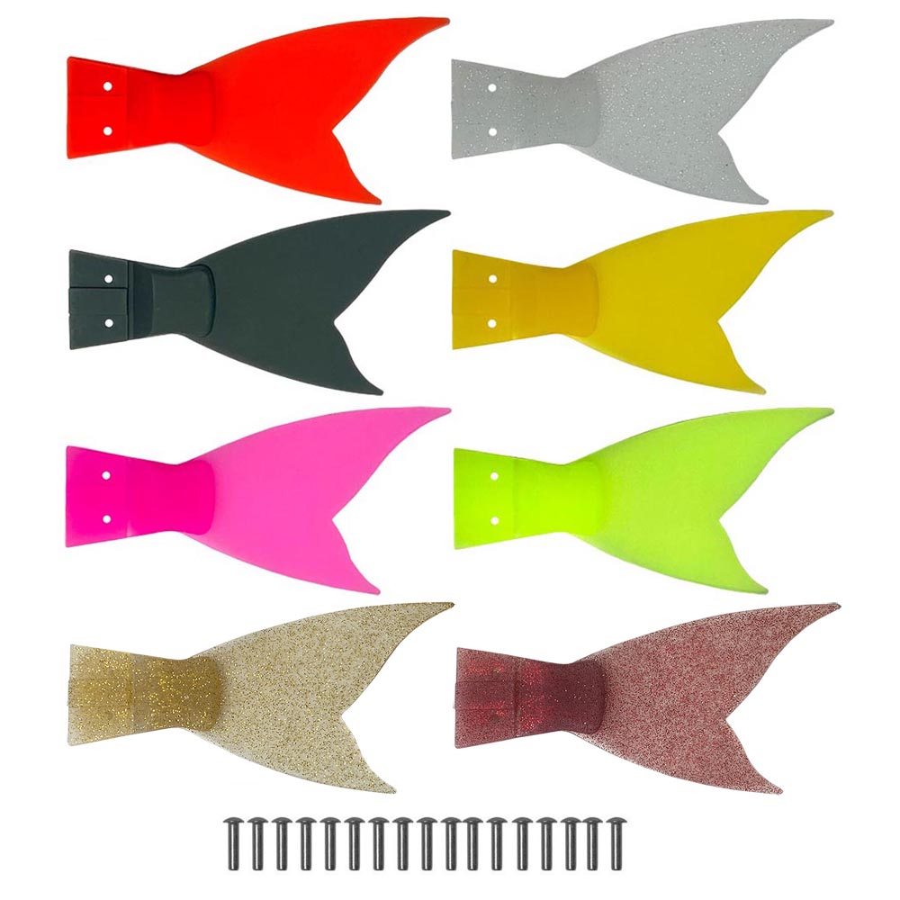 Fishing Lure Popper - 6 Buah Ekor Cadangan Umpan Sambung