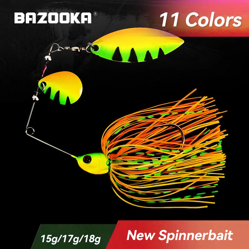 Fishing Lure Buzzbait - Bazooka umpan pancing Spinnerbait 15g 18g