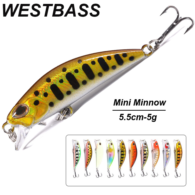 WESTBASS 1PX Micro Minnow Lure - Fishing Lure Popper ulasan dan harga