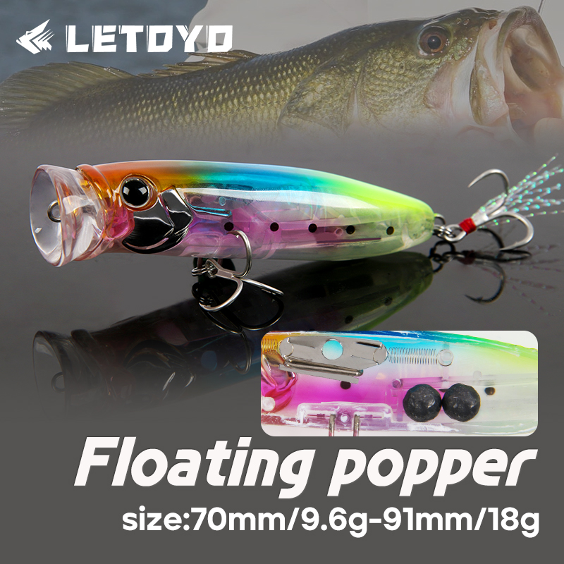 Umpan Pancing Popper Apung LET - Fishing Lure Popper ulasan dan harga