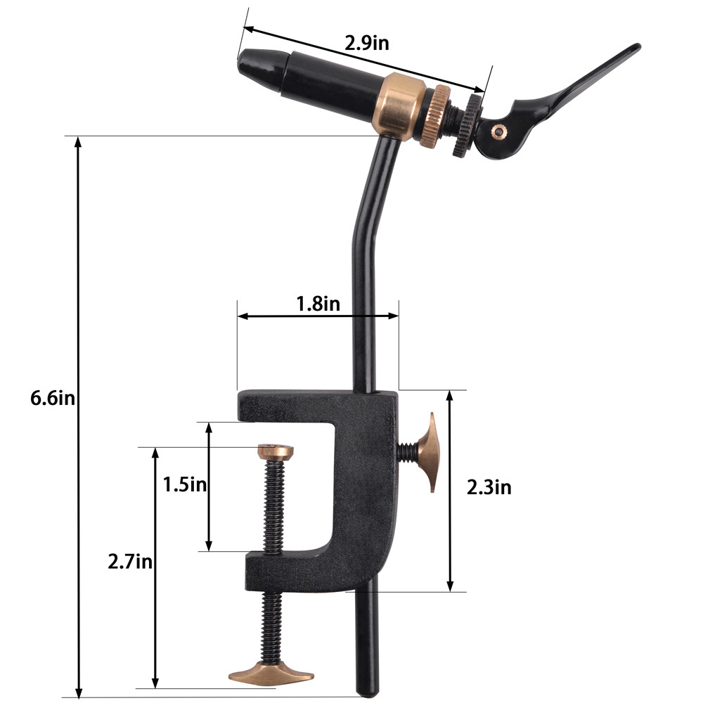 Rotary Fly mengikat alat Vise  - Fishing Lure Kit ulasan dan harga