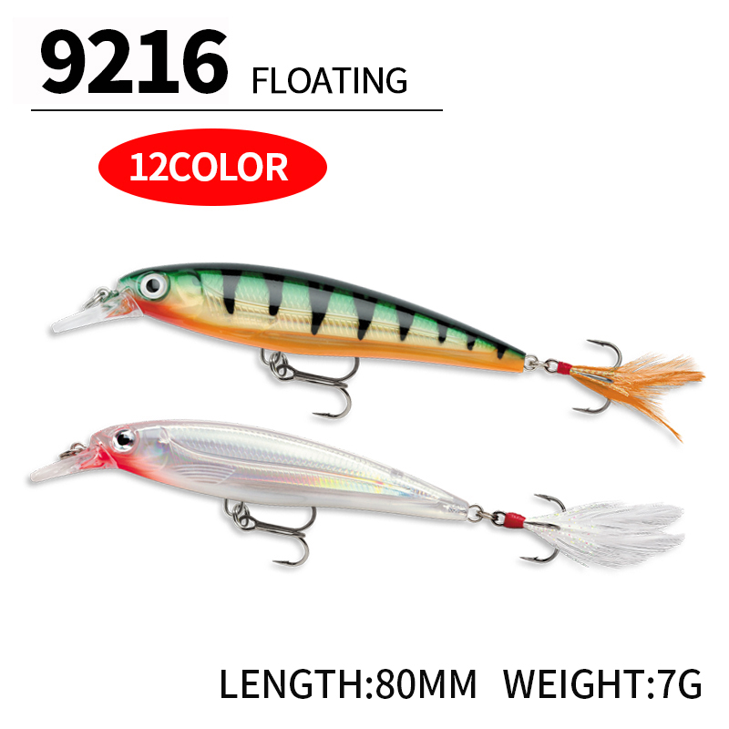 Umpan pancing Minnow mengamban - Fishing Lure Jerkbait ulasan dan harga