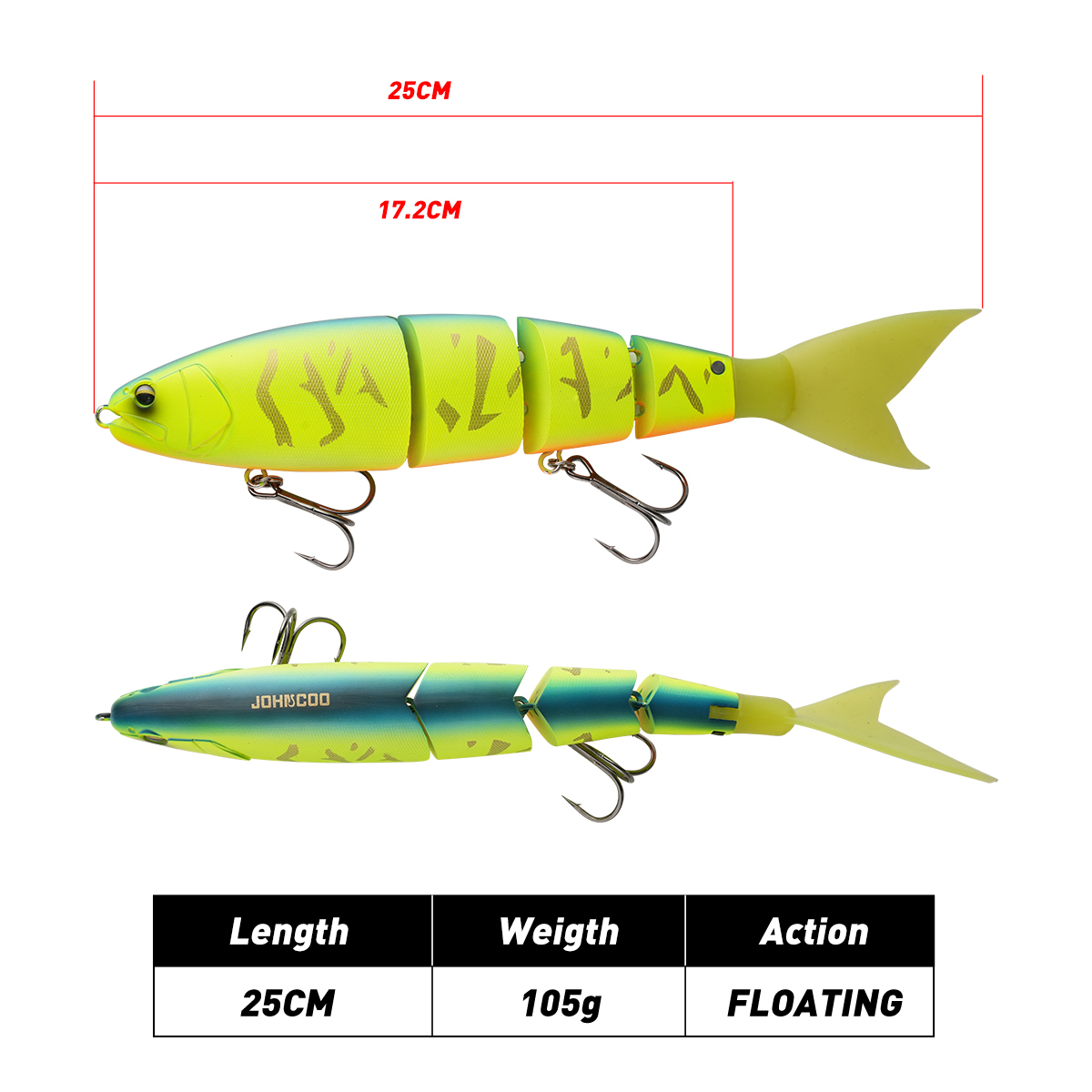 Umpan Pancing Johncoo Jointed  - Fishing Lure Popper ulasan dan harga