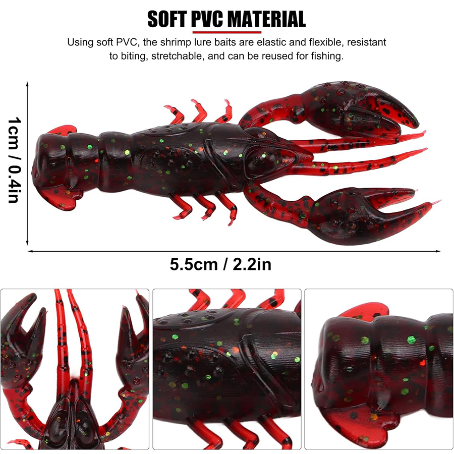 20 Buah Umpan Buatan Udang Uda - Fishing Lure Swimbait ulasan dan harga